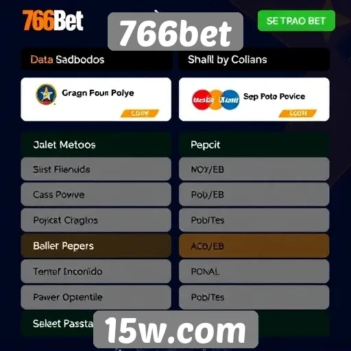 Métodos de pagamento disponíveis no 766bet