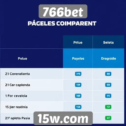 Comparação de métodos de pagamento no 766bet